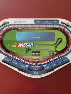 2004 NASCAR Daytona International Speedway Cribbage Board With Pegs